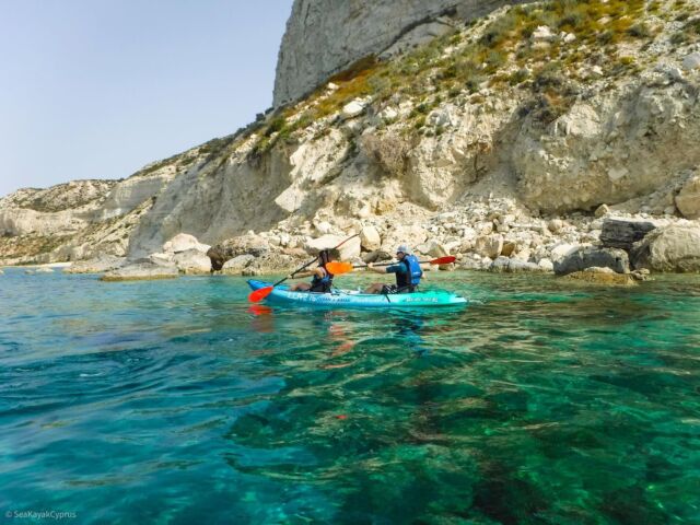 Paddle into adventure 🌊🚣‍♀️☀️😎🤿 #seakayakcyprus #seakayakingcyprus #seakayaking #seakayakingadventures #lemesos #limassol #zapalo #ecotours #sustainabletravel #experiencemore #oceankayaks #visitcyprus