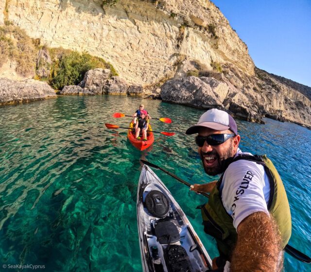 Taking a photo from another perspective 😎🚣‍♀️☀️🌊⛰️ #seakayakcyprus #seakayaking #seakayakingcyprus #experiencemore #experiencecyprus #visitcyprus #ecotours #sustainabletourism